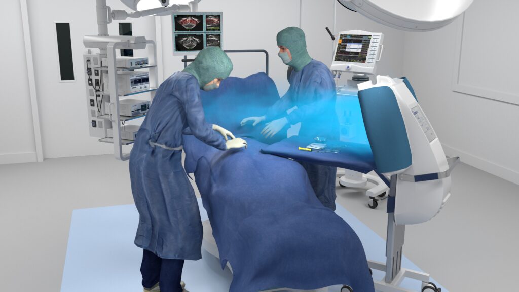 Portable laminar air flow system for onboard surgical suites and floating hospitals